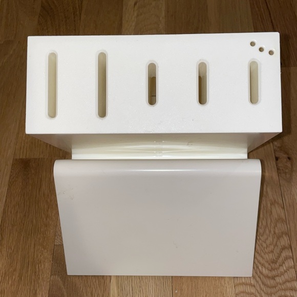 Vintage Tupperware White Knife Block 4036A - Picture 7 of 7